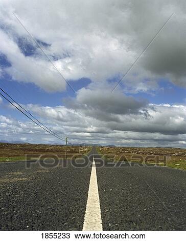 Road, County Galway, Ireland View Large Photo Image Stock Image - Road, County Galway, Ireland. Fotosearch