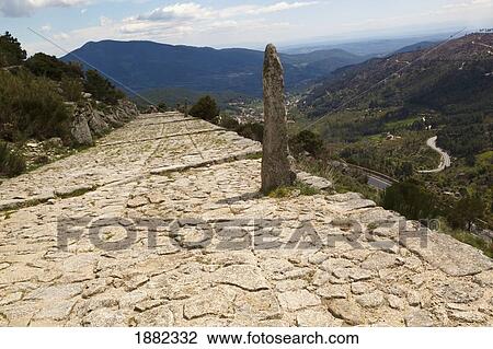 roman road at puerto del pico, near mombeltran; sierra de gredos, avila province, spain View Large Photo Image Stock Image - roman road at puerto del pico, near mombeltran; sierra de gredos, avila province, spain. Fotosearch