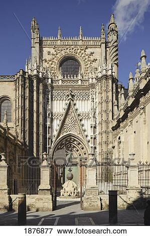 seville, andalusia, spain; 16th century gothic cathedral of seville (la catedral de sevilla) View Large Photo Image Stock Photo - seville, andalusia, spain; 16th century gothic cathedral of seville (la catedral de sevilla). Fotosearch