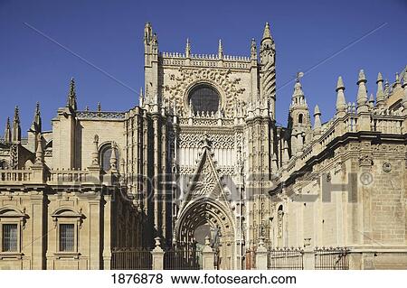 seville, andalusia, spain; 16th century gothic cathedral of seville (la catedral de sevilla) View Large Photo Image Stock Photo - seville, andalusia, spain; 16th century gothic cathedral of seville (la catedral de sevilla). Fotosearch