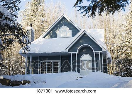 shefford, quebec, canada; a house covered in snow in winter View Large Photo Image Stock Image - shefford, quebec, canada; a house covered in snow in winter. Fotosearch