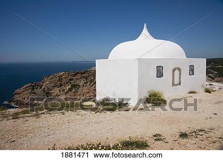 Stock Image - shrine to the virgin mary; sesimbra, portugal. Fotosearch