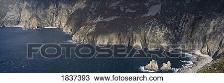 Slieve League, Co Donegal, Ireland; Sea Cliffs View Large Photo Image Stock Image - Slieve League, Co Donegal, Ireland; Sea Cliffs. Fotosearch