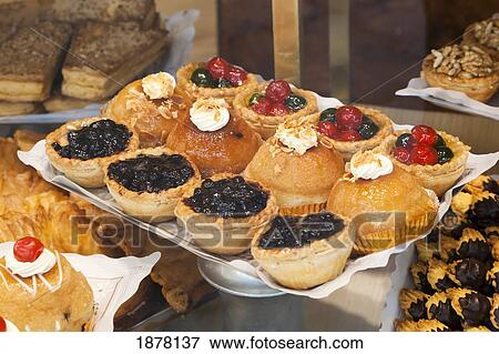 Stock Photo - spanish cakes for sale; avila, avila province, spain. Fotosearch