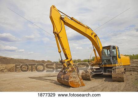 st. albert, alberta, canada; heavy equipment in a construction site View Large Photo Image Stock Photo - st. albert, alberta, canada; heavy equipment in a construction site. Fotosearch