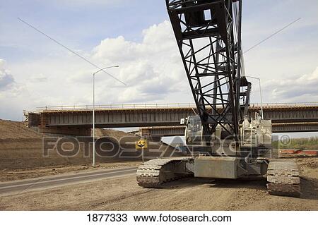 st. albert, alberta, canada; large crane for bridge construction View Large Photo Image Stock Image - st. albert, alberta, canada; large crane for bridge construction. Fotosearch