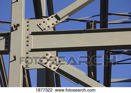 Stock Image - st. albert, alberta, canada; steel frame of a building under construction. Fotosearch
