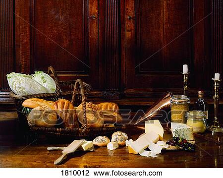 Still Life Of Bread & Cheese View Large Photo Image Stock Image - Still Life Of Bread & Cheese. Fotosearch