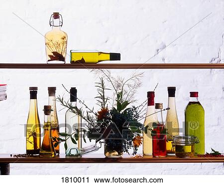 Stock Image - Still Life Of Salad Dressings. Fotosearch