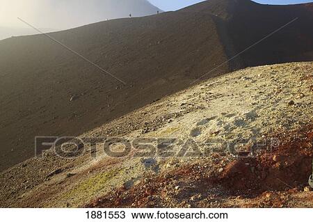 sulphur and iron oxide deposits on mount etna; sicily, italy View Large Photo Image Stock Image - sulphur and iron oxide deposits on mount etna; sicily, italy. Fotosearch