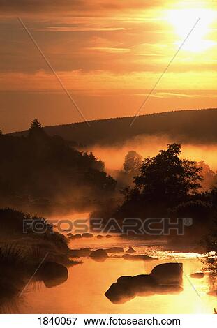 Sunset, Glendalough, Co Wicklow, Ireland View Large Photo Image Stock Photo - Sunset, Glendalough, Co Wicklow, Ireland. Fotosearch