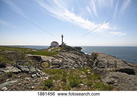Stock Photograph - the yarmouth lighthouse; yarmouth, nova scotia, canada. Fotosearch