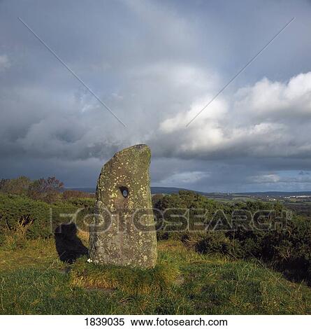 Stock Photography - View Of A Holestone-Marriage Stone. Fotosearch