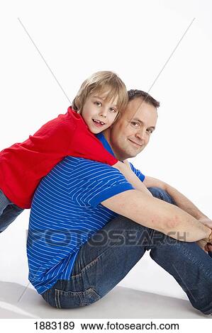 Stock Photo - A Father And Son. Fotosearch