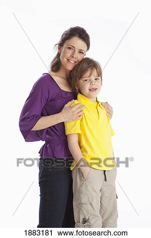 A Mother With Her Son View Large Photo Image Stock Image - A Mother With Her Son. Fotosearch