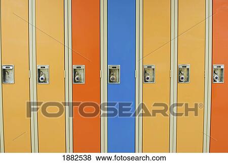 A Row Of Lockers With Combination Locks; Camrose, Alberta, Canada View Large Photo Image Stock Photo - A Row Of Lockers With Combination Locks; Camrose, Alberta, Canada. Fotosearch
