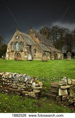 An Old Church Under A Dark Sky; Northumberland, England View Large Photo Image Stock Photograph - An Old Church Under A Dark Sky; Northumberland, England. Fotosearch