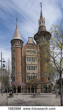 Casa Terrades; Barcelona, Spain View Large Photo Image Stock Photo - Casa Terrades; Barcelona, Spain. Fotosearch