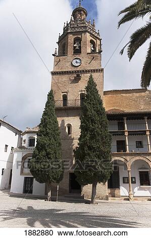 Colegiata Santa Maria La Mayor; Ronda, Andalusia, Spain View Large Photo Image Stock Image - Colegiata Santa Maria La Mayor; Ronda, Andalusia, Spain. Fotosearch