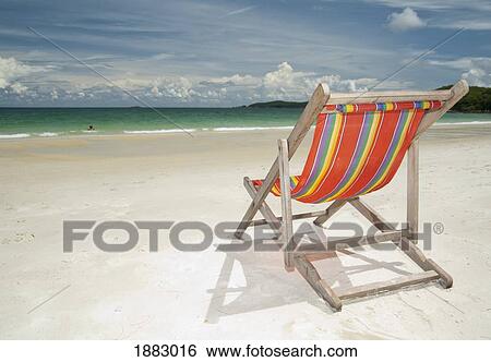 Deck Chair On The White Sand Of Samui Beach; Samui Island, Koh Samui, Thailand View Large Photo Image Stock Photograph - Deck Chair On The White Sand Of Samui Beach; Samui Island, Koh Samui, Thailand. Fotosearch