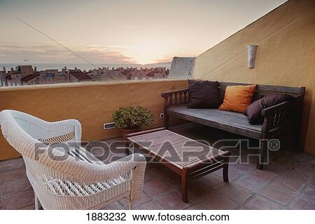 Furniture On An Outdoor Patio Near Los Lances Beach; Tarifa, Cadiz, Andalusia, Spain View Large Photo Image Stock Image - Furniture On An Outdoor Patio Near Los Lances Beach; Tarifa, Cadiz, Andalusia, Spain. Fotosearch