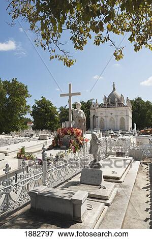 Stock Photo - La Milagrosa (The Miraculous One) In Necropolis Colon, Second Largest Cemetery In The World; Havana, Cuba. Fotosearch