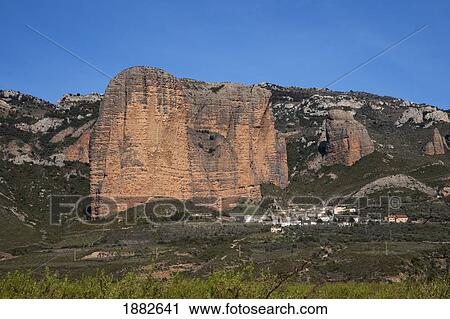 Los Mallos De Riglos, Near Ayerbe; Aragon, Spain View Large Photo Image Stock Image - Los Mallos De Riglos, Near Ayerbe; Aragon, Spain. Fotosearch