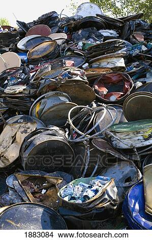 Picture - Materials For Recycling; Adamsville, Quebec, Canada. Fotosearch