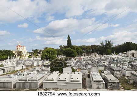Picture - Necropolis Colon, Second Largest Cemetery In The World; Havana, Cuba. Fotosearch