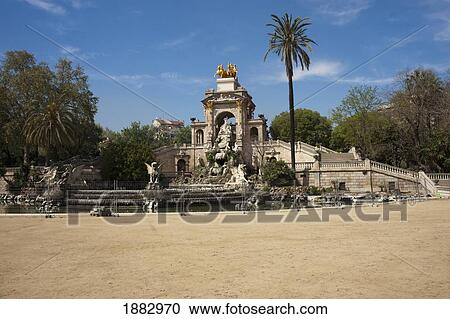 Ornamental Cascade In Park De La Ciutadella; Barcelona, Spain View Large Photo Image Stock Image - Ornamental Cascade In Park De La Ciutadella; Barcelona, Spain. Fotosearch