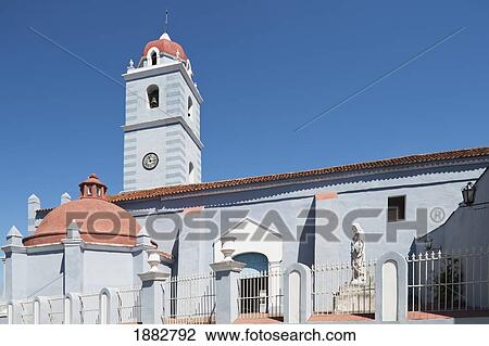 Stock Image - Parroquial Mayor Del Esparitu Santo; Sancti Spíritus, Cuba. Fotosearch