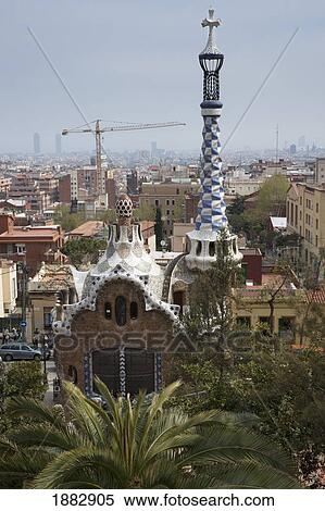 Porter's Lodge In Park Güell; Barcelona, Spain View Large Photo Image Stock Photography - Porter's Lodge In Park Güell; Barcelona, Spain. Fotosearch