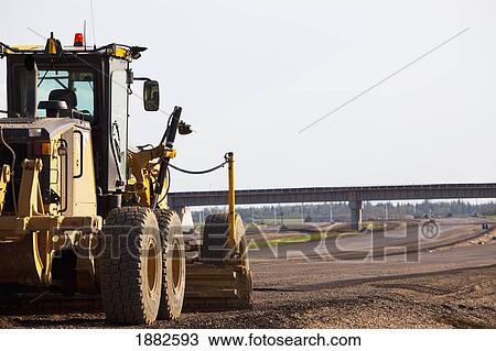 Road Construction Using A Grader; Edmonton, Alberta, Canada View Large Photo Image Stock Image - Road Construction Using A Grader; Edmonton, Alberta, Canada. Fotosearch