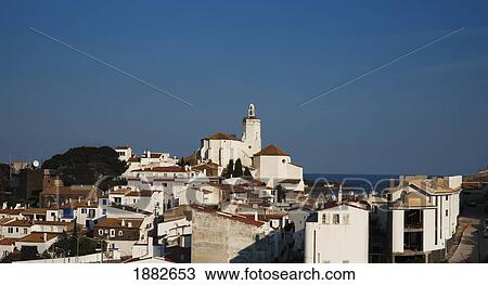 Santa Maria Church; Cadaques, Girona, Catalonia, Spain View Large Photo Image Stock Image - Santa Maria Church; Cadaques, Girona, Catalonia, Spain. Fotosearch
