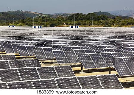 Solar Energy Centre Near Guadarranque; San Roque, Cadiz, Andalusia, Spain View Large Photo Image Stock Photo - Solar Energy Centre Near Guadarranque; San Roque, Cadiz, Andalusia, Spain. Fotosearch
