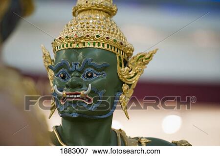 Statue Of A Human Resembling A Dragon From Thai Mythology; Chiang Mai, Thailand View Large Photo Image Stock Photo - Statue Of A Human Resembling A Dragon From Thai Mythology; Chiang Mai, Thailand. Fotosearch