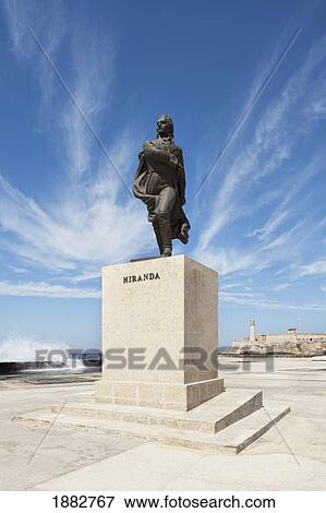 Statue Of General Francisco De Miranda; Havana, Cuba View Large Photo Image Stock Photo - Statue Of General Francisco De Miranda; Havana, Cuba. Fotosearch