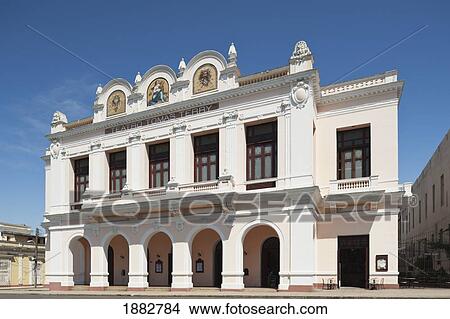 Teatro In Parque Martí; Cienfuegos, Cuba View Large Photo Image Picture - Teatro In Parque Martí; Cienfuegos, Cuba. Fotosearch