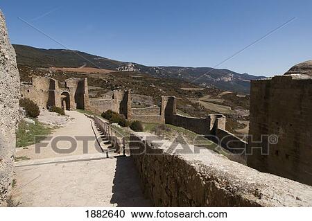 View Of Walls From The Interior Of Loarre Castle; Aragon, Huesca, Spain View Large Photo Image Stock Image - View Of Walls From The Interior Of Loarre Castle; Aragon, Huesca, Spain. Fotosearch