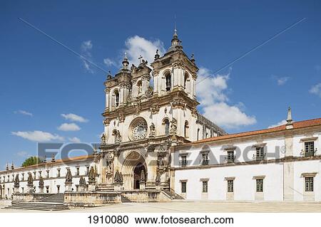 Stock Image - 12th century cistercian monastery of santa maria; alcobaca, estremadura and ribatejo, portugal. Fotosearch