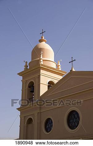 a bell tower on a church; cafayate, salta, argentina View Large Photo Image Stock Photo - a bell tower on a church; cafayate, salta, argentina. Fotosearch
