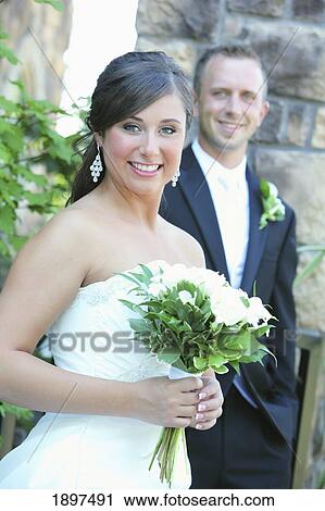 a bride and groom; troutdale, oregon, united states of america View Large Photo Image Stock Image - a bride and groom; troutdale, oregon, united states of america. Fotosearch