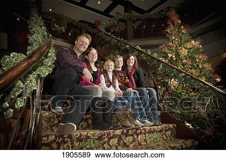 a family portrait at christmas time; grimsby, ontario, canada View Large Photo Image Stock Photo - a family portrait at christmas time; grimsby, ontario, canada. Fotosearch