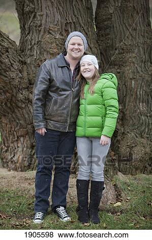 Stock Photo - a father and daughter; grimsby, ontario, canada. Fotosearch
