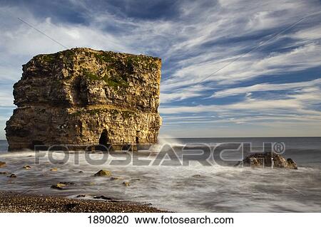 a large rock formation off the coast; south shields, tyne and wear, england View Large Photo Image Stock Image - a large rock formation off the coast; south shields, tyne and wear, england. Fotosearch