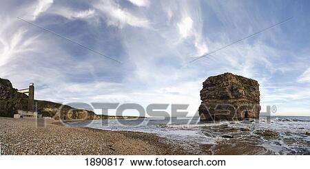 a large rock off the coast; south shields, tyne and wear, england View Large Photo Image Stock Photo - a large rock off the coast; south shields, tyne and wear, england. Fotosearch
