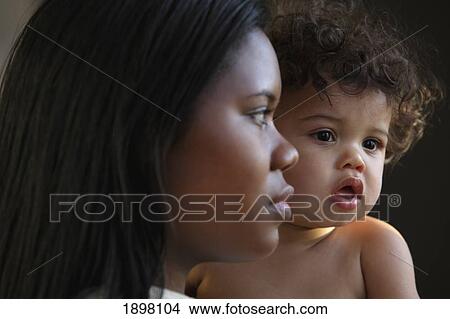 a mother and her child; troutdale, oregon, united states of america View Large Photo Image Picture - a mother and her child; troutdale, oregon, united states of america. Fotosearch