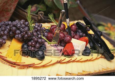 a platter of cheese and fruit; gresham, oregon, united states of america View Large Photo Image Stock Image - a platter of cheese and fruit; gresham, oregon, united states of america. Fotosearch