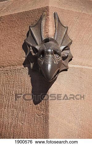 a sandstone beaked gargoyle face on a building's corner; strasbourg, france View Large Photo Image Stock Photograph - a sandstone beaked gargoyle face on a building's corner; strasbourg, france. Fotosearch