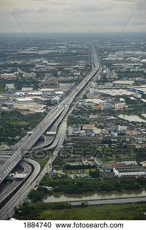 aerial view of bangkok; bangkok, thailand View Large Photo Image Stock Image - aerial view of bangkok; bangkok, thailand. Fotosearch